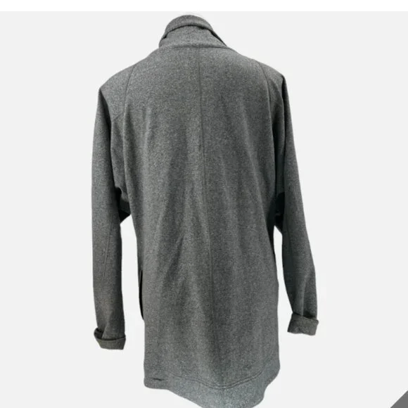 Lululemon That's A Wrap Gray Cowl Neck Long Sleeve Cardigan Sweater Cozy size 12 - Picture 3 of 7
